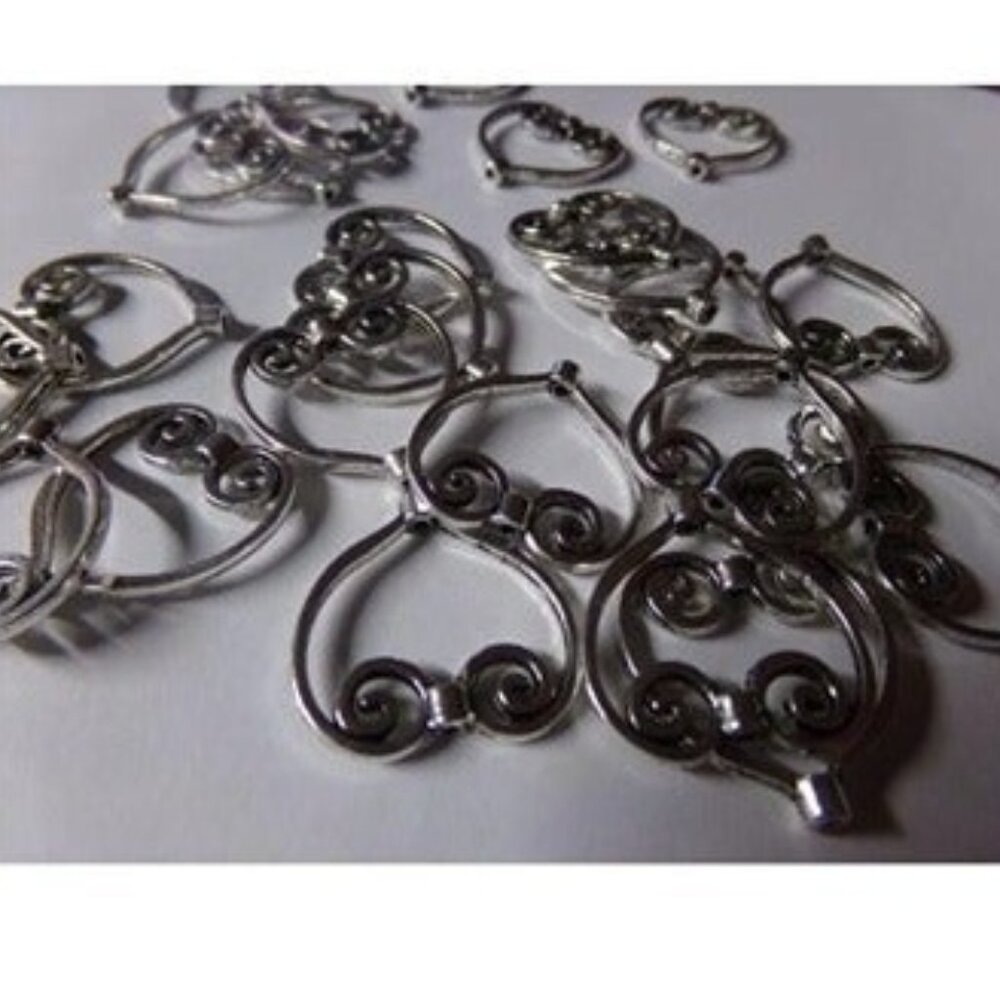 Heart Shape Tibetan Style Bead Frames